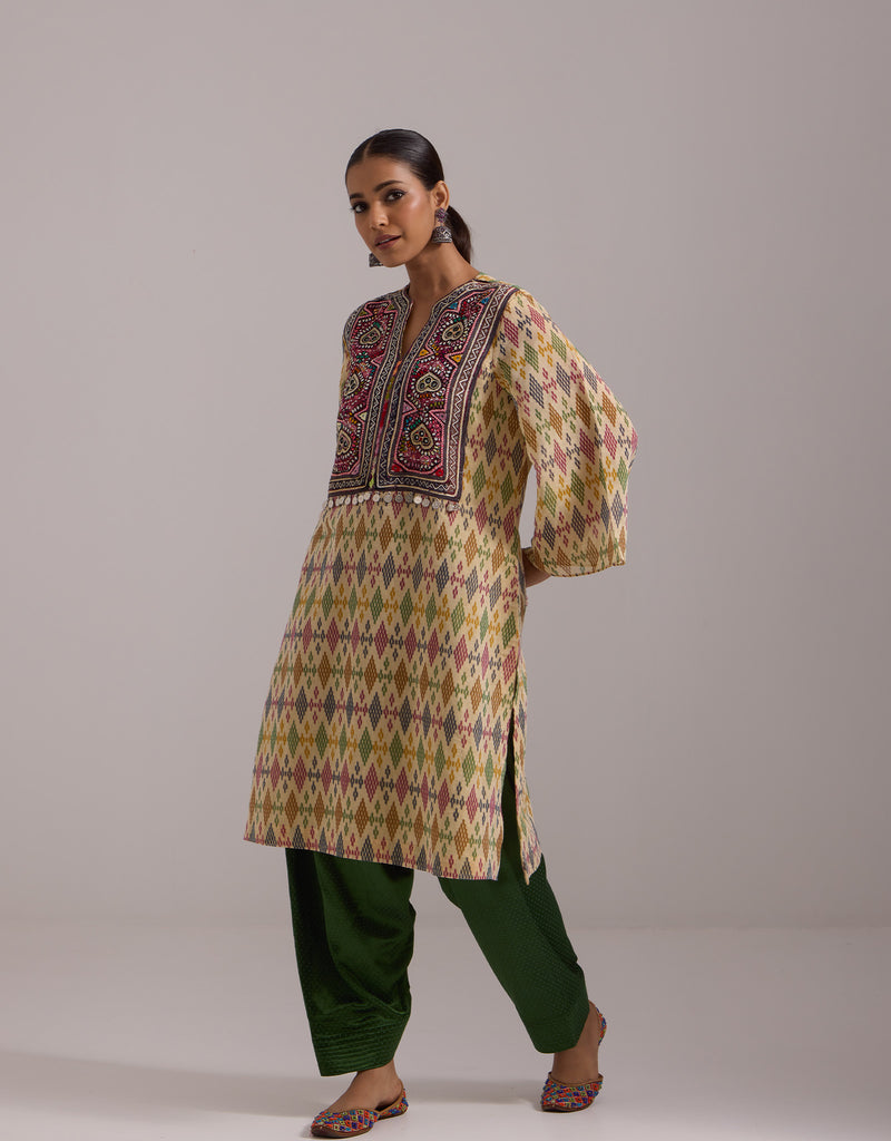 Ikat Kurta And Salwar