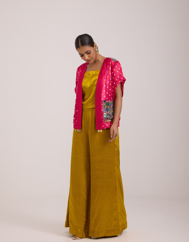 Bandhani Jacket And Co-ord Set