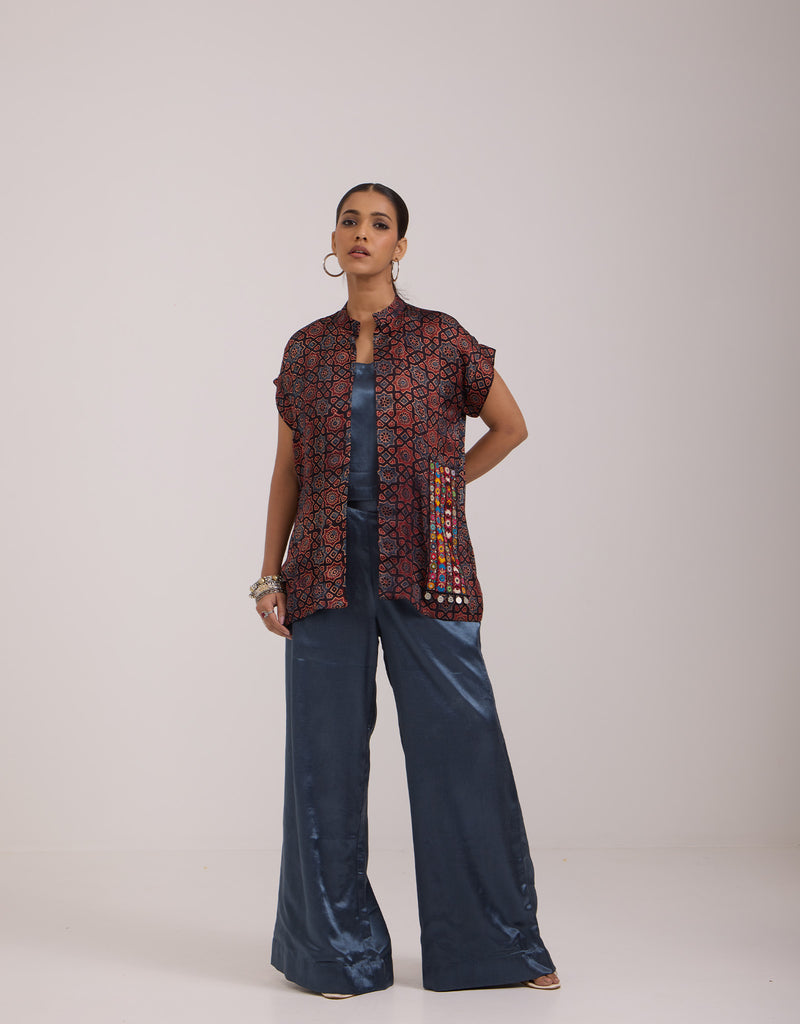 Ajrakh Jacket and Co-ord Set