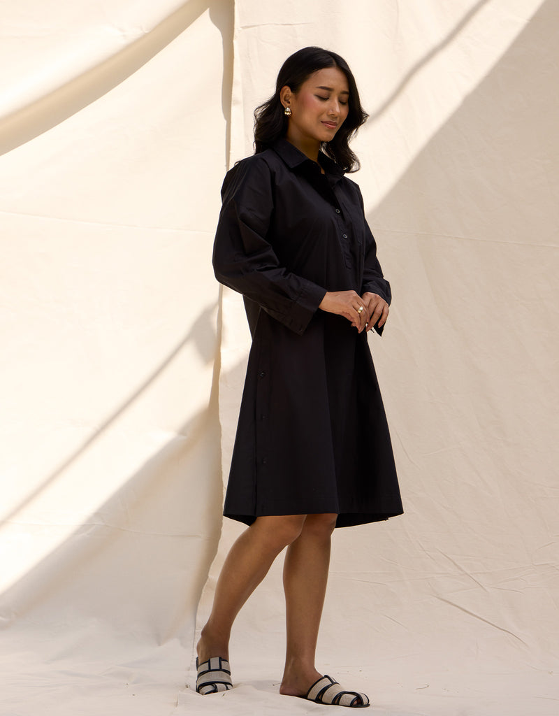 Black Shirt Dress
