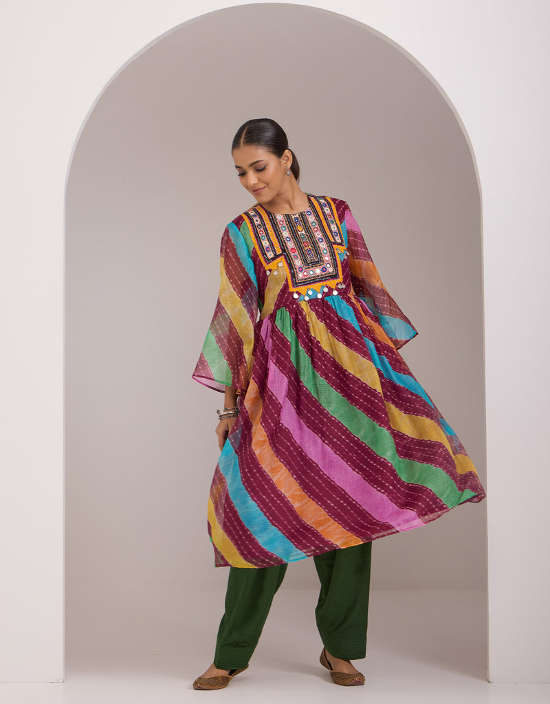 Lehriya Kurta And Salwar